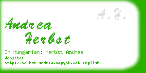 andrea herbst business card